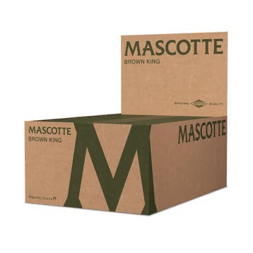 Mascotte brown king size with magnet 34 vloeitjes Display (, Verzenden, Nieuw