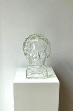 Ingrid Glas - sculptuur, Beethoven Glaskopf - 25 cm - Glas -