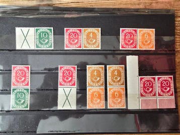 Duitsland, Bondsrepubliek 1951 - Partij Posthoorn, Gestempeld