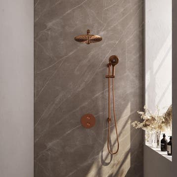 Brauer Copper Edition Thermostatische Regendoucheset Inbouw, Ophalen of Verzenden, Nieuw