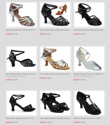 Dansschoenen maat 39 dames salsa en latinschoenen OP=OP, Verzenden, Nieuw, Schoenen