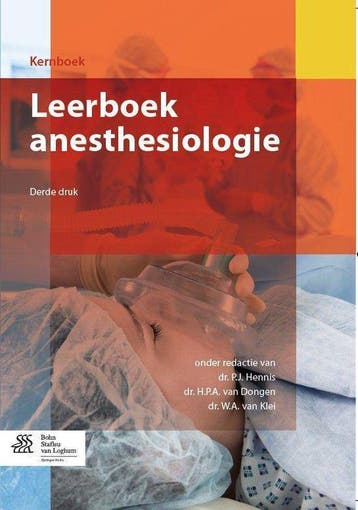 9789031398621 Leerboek anesthesiologie | Tweedehands, Verzenden, Zo goed als nieuw, Hennis  P.J.