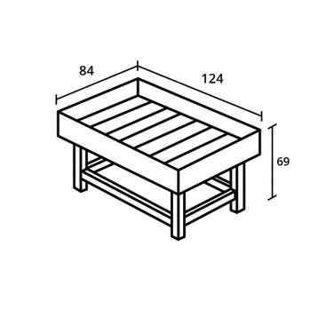 Royal Well Parsley Growbox large kweekbak 84x124x69cm - hout, Verzenden, Nieuw