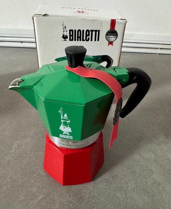 Bialetti - Koffiepot - Moka Express - Aluminium, Plastic, Antiek en Kunst, Antiek | Keukenbenodigdheden