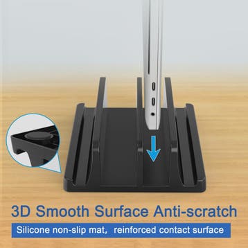 Verticale Laptop Stand met 3 Sleuven - Organizer voor MacBoo, Computers en Software, Laptopstandaarden, Verzenden, Nieuw