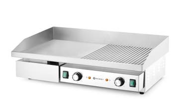 Hendi Bakplaat Half Glad Half Geribbeld | Budget Line | 400V, Ophalen of Verzenden, Nieuw in verpakking