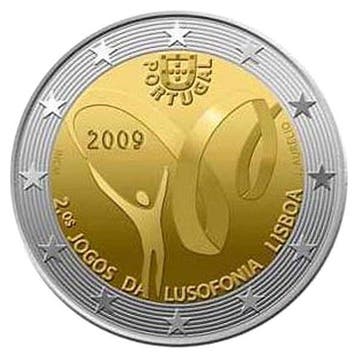 Portugal 2 Euro Lusofonia 2009, Postzegels en Munten, Munten | Europa | Euromunten, Verzenden