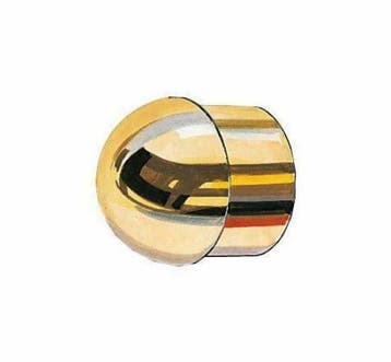 Buisdop rond messing massief 40 mm, Verzenden