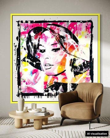 Mikko - Brigitte Bardot Decal Background - XL [Unq 1/1]