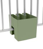 GreenUp Balkon Plantenbak - Olijfgroen, Kunststof, Vierkant, Nieuw, 30 tot 60 cm