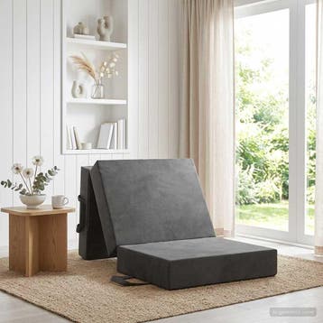 vidaXL Vouwbare Bankbed 75 x 63 x 45 cm Donkergrijs, Verzenden, Nieuw