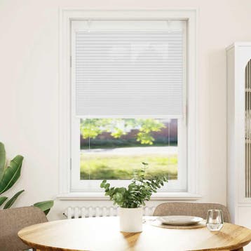 vidaXL Plissé rolgordijn 75x150 cm stofbreedte 74,4 cm, Verzenden, Nieuw, Wit