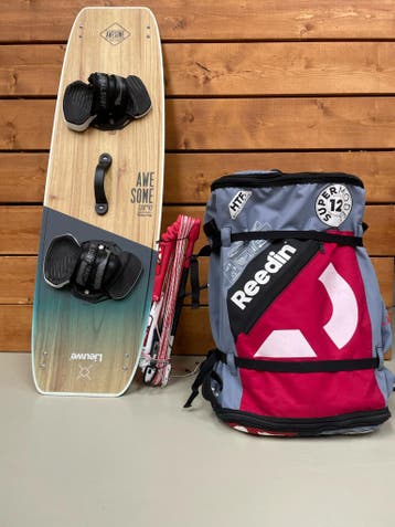 Voordelige Reedin Kiteset HTF 2 12m + bar +Lieuwe board, Gebruikt, Kitesurf-set, Twintip, Ophalen of Verzenden