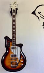 Airline Deluxe Map met Bigsby, Sunburst, Muziek en Instrumenten, Ophalen of Verzenden, Zo goed als nieuw, Solid body, Overige merken