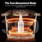 Hakmolen elektrisch - Glas - 2,4L - 300W - RVS - SPZTJK, Verzenden, Zo goed als nieuw