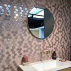 Wand Mozaïek Tegels Factory Hexagon Keramiek Oudroze - Ma.., Nieuw, Ophalen of Verzenden, 20 tot 40 cm, 10 m² of meer