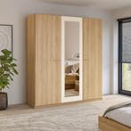 Kledingkast Verdal – 3-Deurs incl. Spiegel, Verzenden, Nieuw