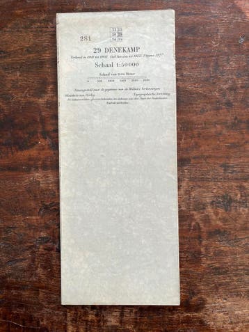 Stafkaart Denekamp, Boeken, Gelezen, Verzenden, Landkaart, 1800 tot 2000