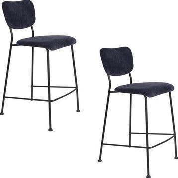 2dekans | Zuiver Benson Barkrukken rugleuning 64,5 cm, Ophalen of Verzenden, Gebruikt
