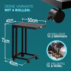 Bijzettafel zwart WPC 65.5x50x40cm (Tafels, Interieur), Verzenden, Nieuw