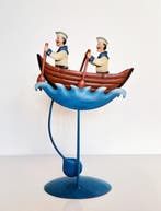 Vintage Nautical Balance Toy – Sailors Rowing Boat -