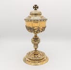 Verguld zilveren ciborie, 19e-eeuw - Zilver - 1850-1900