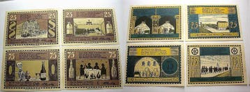 2 x 25 Pfennig + 2 x 75 Pfennig ohne Jahr -1 10 1921 duit..., Verzenden