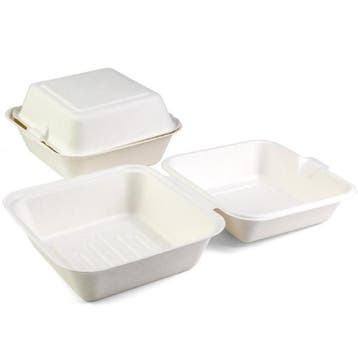Sier Senza Suikerriet Bento Box 15,5x15,5x8cm 40st., Verzenden, Nieuw