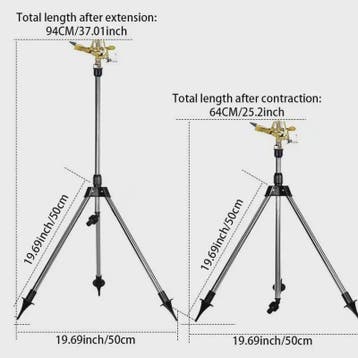 360° Draaibare Tripod Sproeier - Automatische Verstelbare Wa, Verzenden