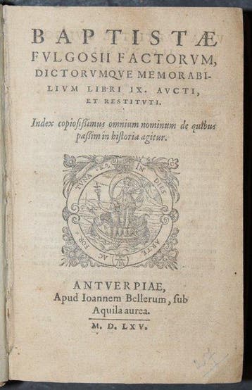 Baptist Fulgosius - Factorvm, dictorvmqve memorabilivm libri