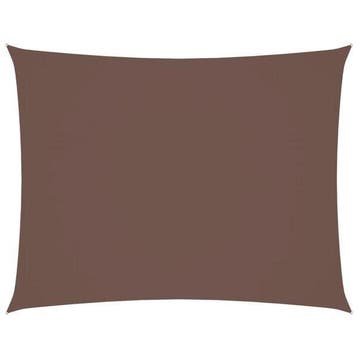 Zonnescherm bruin 5x7m | Tweedekansje | OP=OP, Ophalen of Verzenden, Zo goed als nieuw