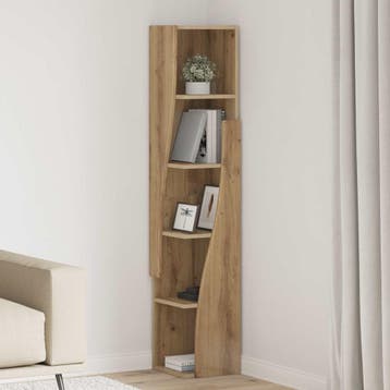 vidaXL Hoekkast 27,5x27x140cm Bewerkt hout Artisan Eiken, Verzenden, Nieuw