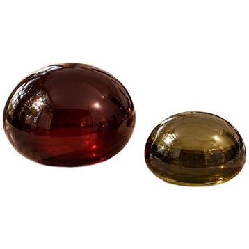 Polspotten Pebbles Set - Ongebruikt, Ophalen of Verzenden, Zo goed als nieuw, Bruin, Glas