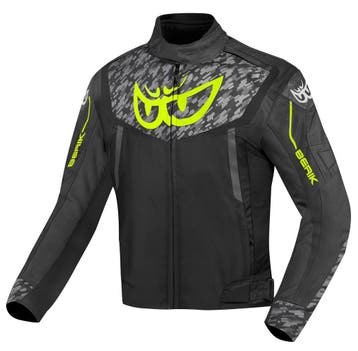 Berik Camo Street Zwart Geel Waterdichte Textiele Motorjas, Motoren, Nieuw met kaartje, Jas | textiel, Berik, Heren