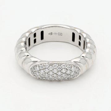 Ring - 18 karaat Witgoud Diamant (Natuurlijk), Nieuw