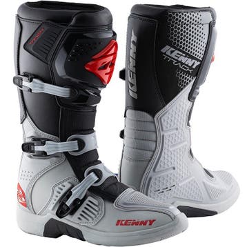 Kenny Track Motorcrosslaarzen grijs rood - MAAT 45, Nieuw met kaartje, Motorcrosskleding, Alpinestars