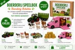 Boerderij speelset met tractor, dieren en accessoires - K..., Ophalen of Verzenden, Nieuw