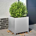 vidaXL Plantenbak 50x50x50 cm gegalvaniseerd staal, Verzenden, Nieuw, Metaal