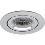 GU10 Inbouwspot Set - Mat Zilver - Inbouw Rond - Kantelbaar, Metaal of Aluminium, Nieuw, Ophalen of Verzenden, Led