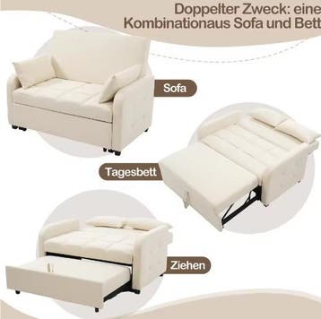 Multifunctionele Opklapbare Slaapbank 180×127 cm voor Kleine, Huis en Inrichting, Slaapkamer | Slaapbanken, Verzenden, Nieuw