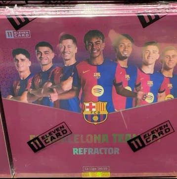 2024/25 Eleven Card FC Barcelona Team Refractor - 10 Box -, Nieuw