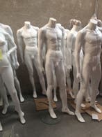 Headless heren etalagepoppen wit van exclusief A-merk