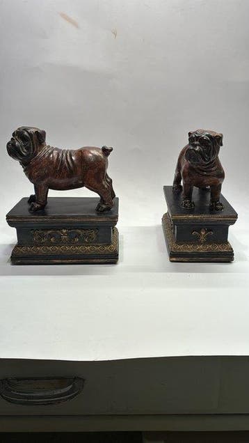 Boekensteunen (2) - Resina Ceramica - Fermalibri vintage, Antiek en Kunst