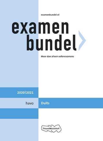 Examenbundel havo Duits 2020/2021 9789006781199, Verzenden, Gelezen