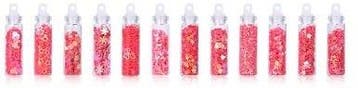 Glitters en steentjes epoxy set 12 buisjes pink figuurtjes, Ophalen of Verzenden, Nieuw