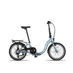 Pacto Vouwfiets 20 inch SIX Lage Instap Shimano 6 Speed Blau, Nieuw