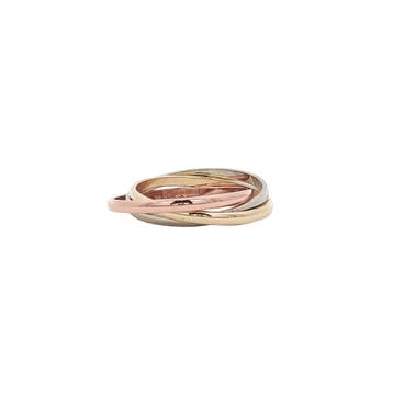 Tricolour trinity ring 9 karaat, Verzenden, Zo goed als nieuw