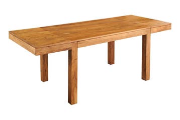 Eettafel PURE 120-200 cm uitschuifbaar, acaciahout 95 mm,, Ophalen of Verzenden, Nieuw