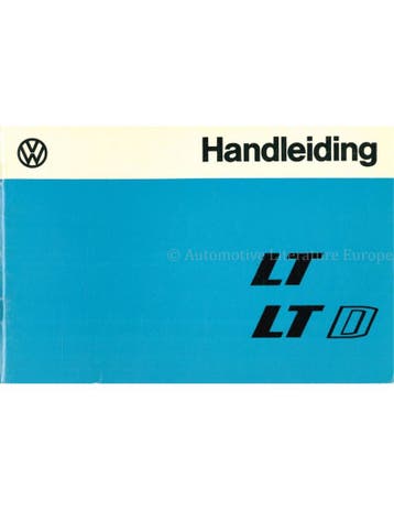 1976 VOLKSWAGEN LT | LTD INSTRUCTIEBOEKJE NEDERLANDS