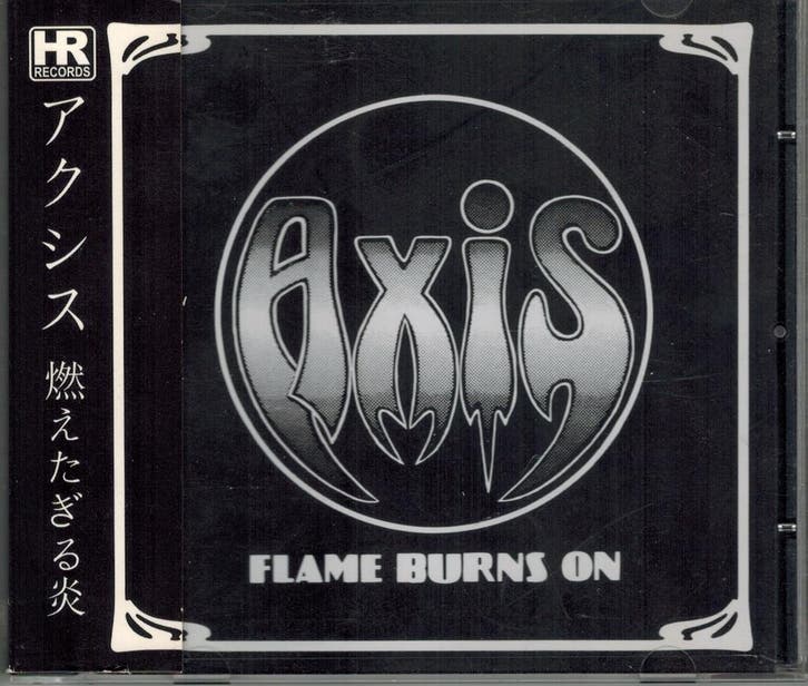 cd - Axis - Flame Burns On, Cd's en Dvd's, Cd's | Hardrock en Metal, Zo goed als nieuw, Verzenden